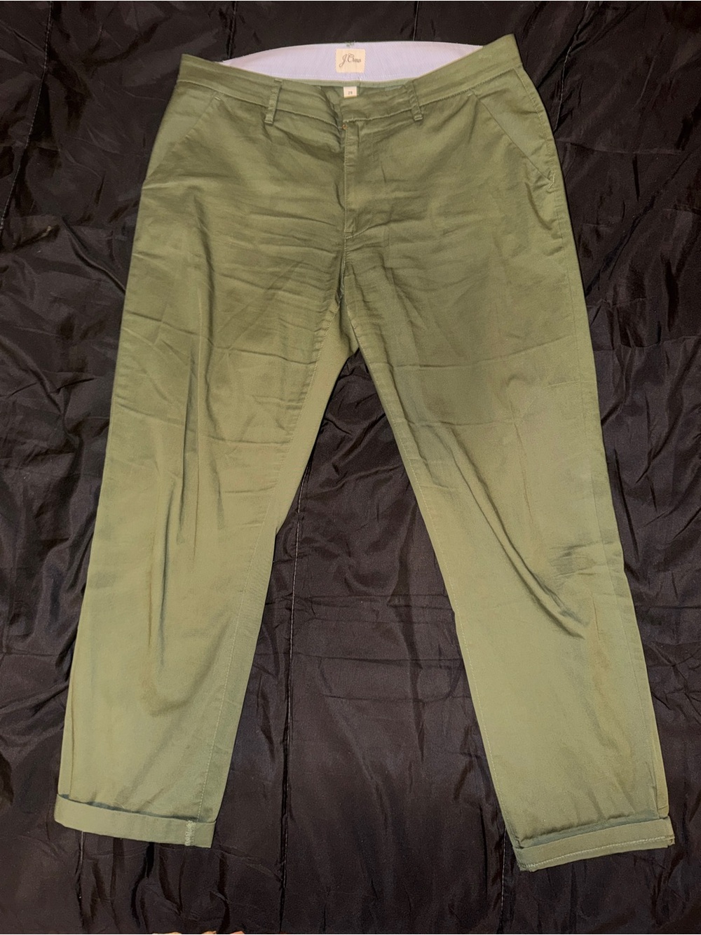 J. Crew Olive Chino Trousers for Men